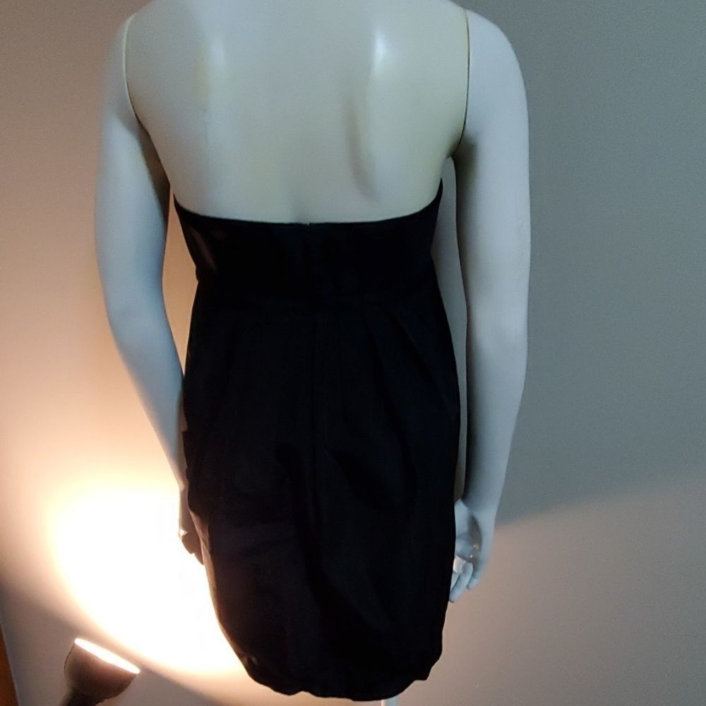 Bcbgeneration Black Strapless Ruffle Top Dress (1… - image 4